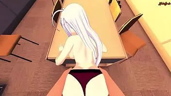 Riproduci Rossweisse viene scopata dal tuo punto di vista prima di essere sborrata su un tavolo - hentai dxd delle superiori.