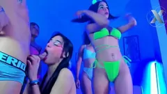 play Latina Orgy: Amateur Neighbors Go Wild for Cock and Big Tits